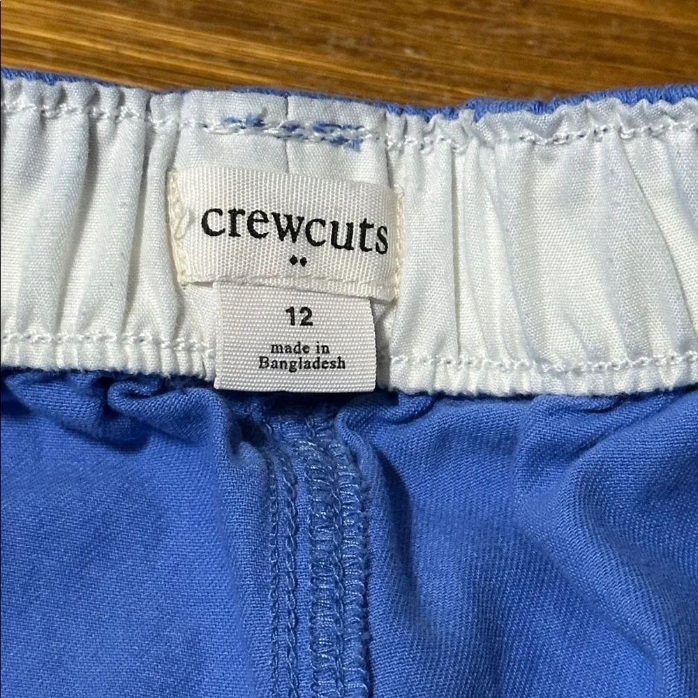 Crewcuts Blue Ruffled Hem Shorts, Sz 12